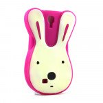 Wholesale Samsung Galaxy S4 3D Bunny Face Case (Pink)